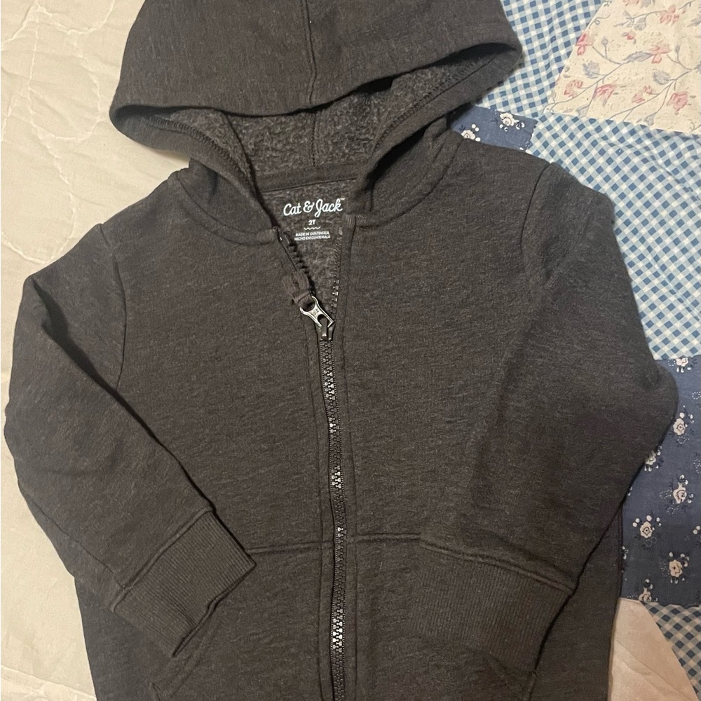 Cat and Jack dark gray jacket 2T